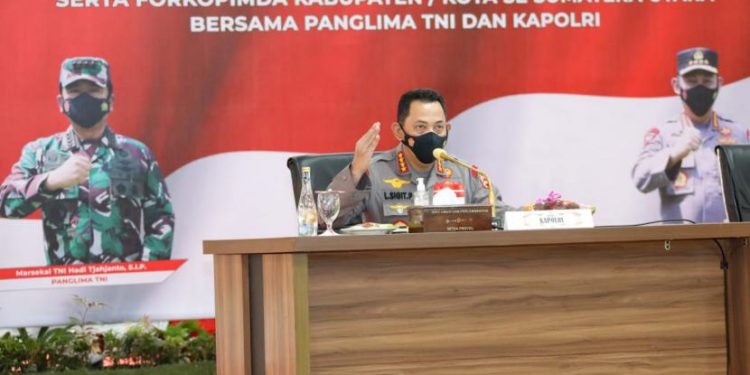 Kapolri: Forkopimda Sumut Agar Antisipasi Lonjakan Covid-19