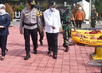 Wakapolres Sumedang Pimpin Apel Kebencanaan Tingkat Kabupaten Sumedang