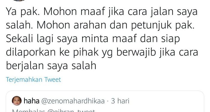 Cara Jalan Dinyinyiri Netizen, Gibran: Siap Dilaporkan Pihak Berwajib