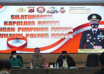 Kapolres Bogor Gelar Silahturahmi Bersama Pimpinan Gereja Kabupaten Bogor