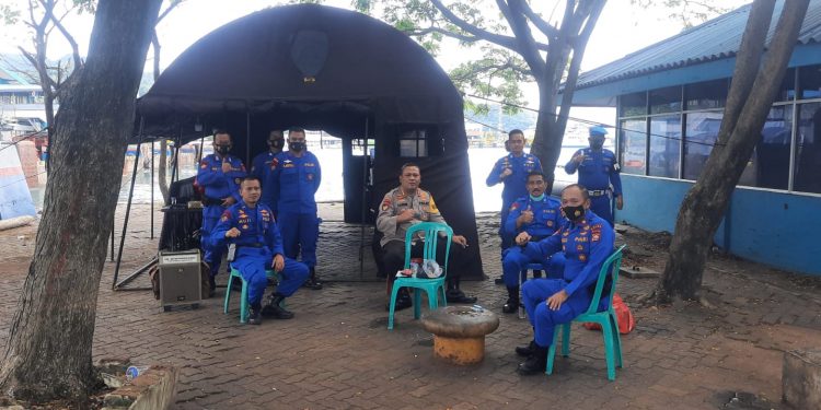 Pengamanan Nataru, Ditpolairud Polda Banten Siaga di Dermaga Pelabuhan Merak