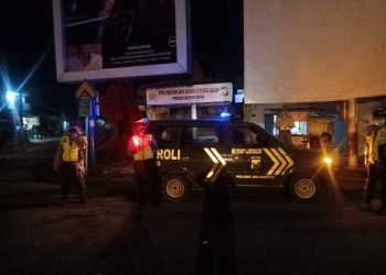 Polsek Soreang Gelar Mobiling Malam Cegah Gangguan Kamtibmas