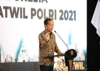 Presiden Jokowi Beri Arahan Apel Kasatwil Polri 2021 di Bali, Ini Poin Penting yang Disampaikan