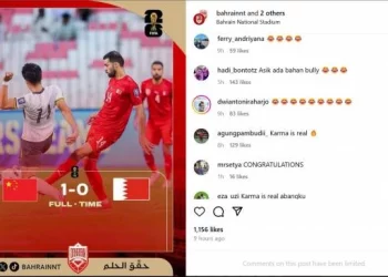 Netizen Indonesia Serbu Instagram Bahrain Usai Kekalahan dari China