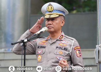 Menghadapi Arus Mudik dan Wisata, Irjen Pol Aan Suhanan Pimpin Apel Pagi Korlantas Polri
