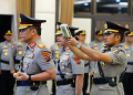 Upacara Laporan Kenaikan Pangkat Polri 1 Januari 2025