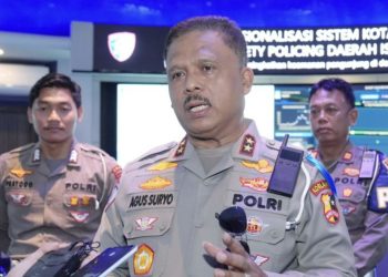 Kepala Korps Lalu Lintas (Kakorlantas) Polri Inspektur Jenderal Polisi Agus Suryonugroho mengecek kesiapan Smart City Yogyakarta