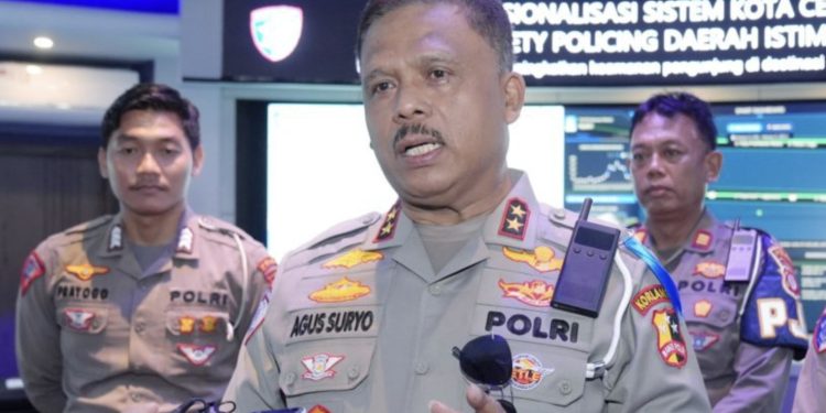 Kepala Korps Lalu Lintas (Kakorlantas) Polri Inspektur Jenderal Polisi Agus Suryonugroho mengecek kesiapan Smart City Yogyakarta