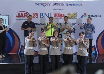 Kakorlantas Polri Resmi Lepas Tim Monitor Mudik Metro TV 2026